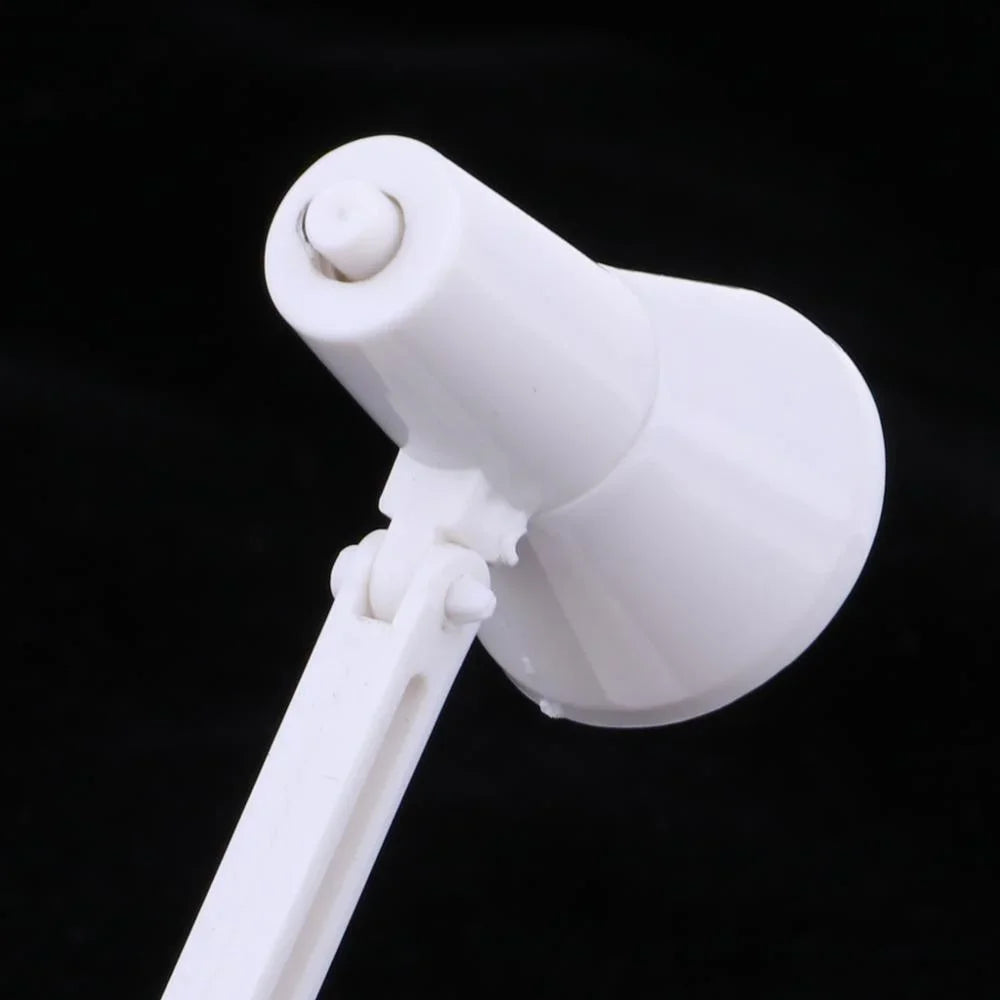 Desk Lamp White LED 1/6 Scale Dollhouse Accessory