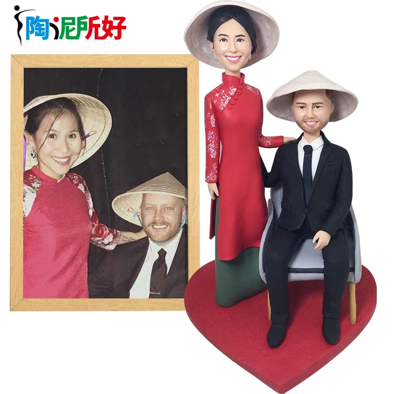 Clay Doll  Figurines Customized 3d Sculptures Figurines.