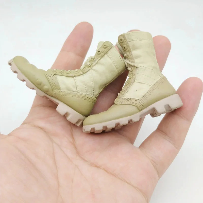 Camo Sand Combat Boots Hollow