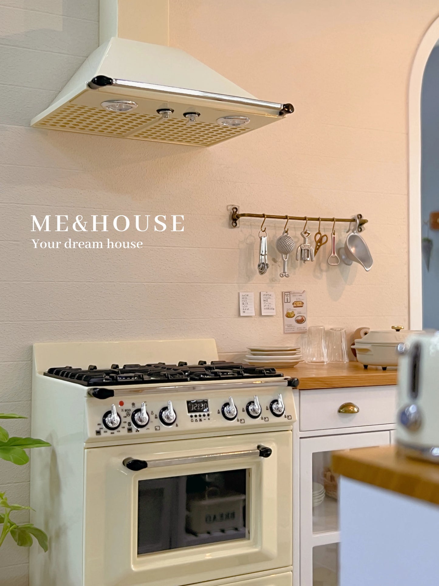 1/6  Kitchen Stove Oven Cooking Bench
