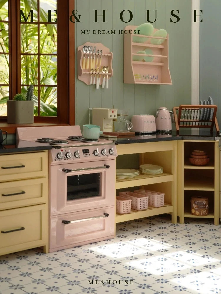 1/6  Kitchen Stove Oven Cooking Bench