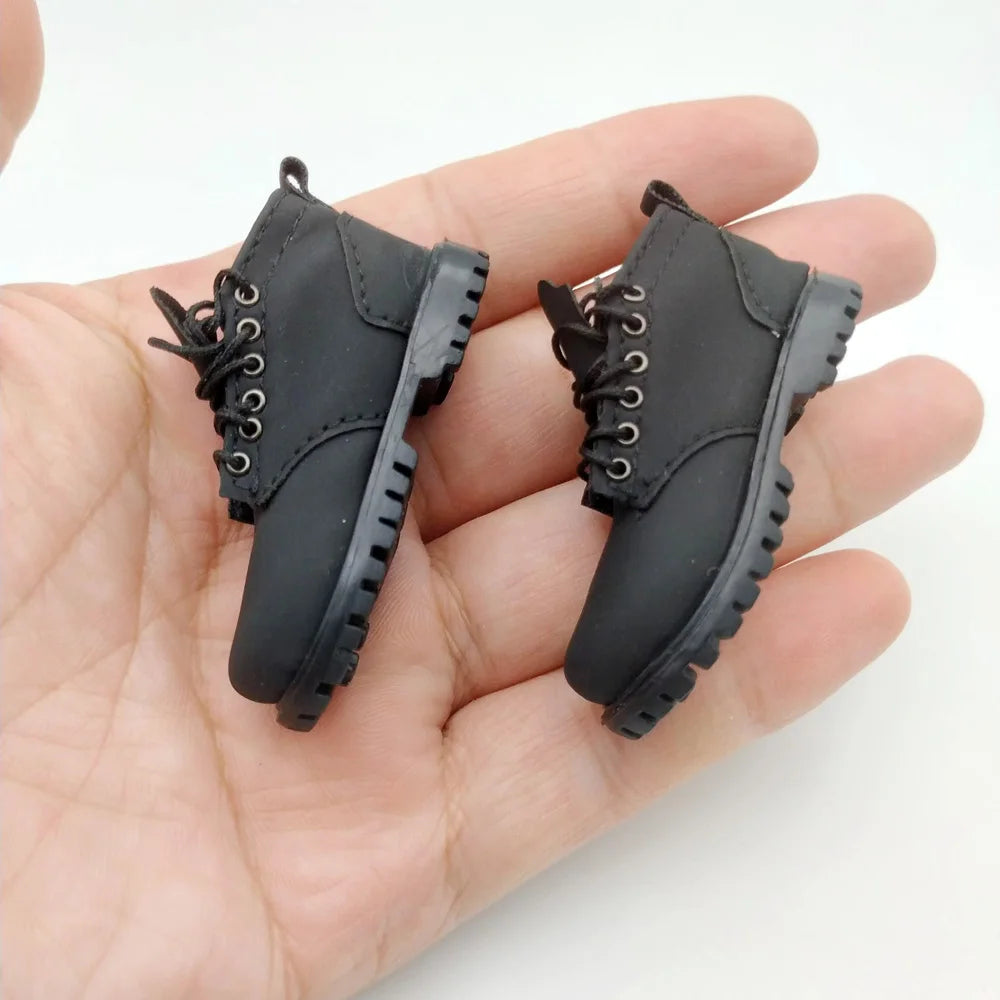 Head Hunters DNA Male Black Trendy Spliced Boots Lace-up Shoes