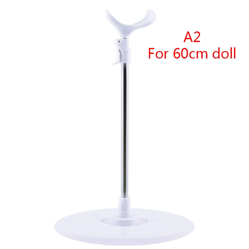 Universal 36/42/48/60cm Dolls Stainless Steel Display Adjustable Stand