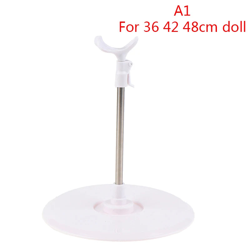 Universal 36/42/48/60cm Dolls Stainless Steel Display Adjustable Stand