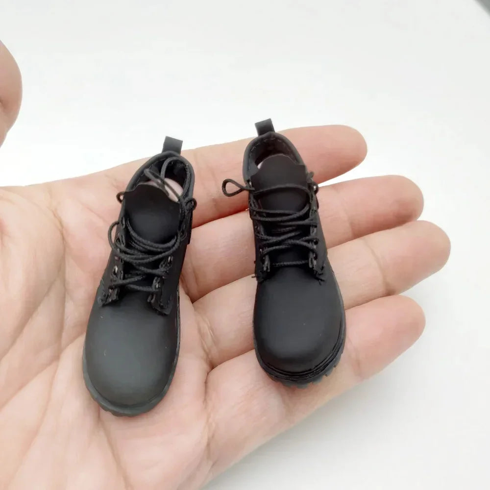Head Hunters DNA Male Black Trendy Spliced Boots Lace-up Shoes