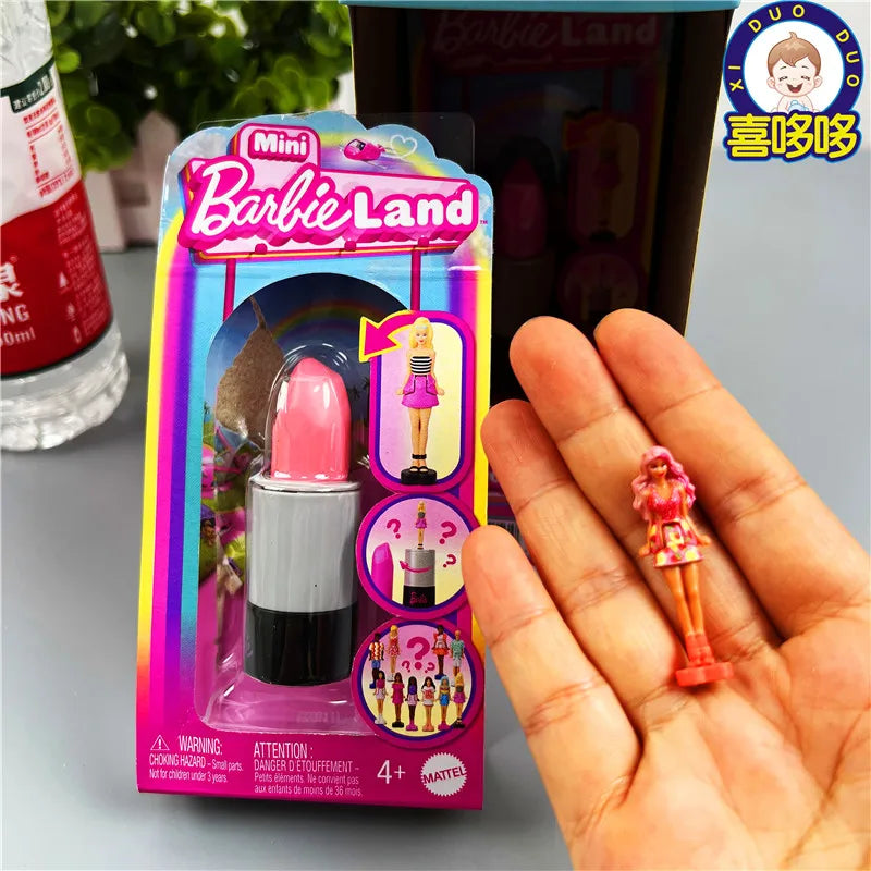 2024 Barbie Doll Miniature Barbie land Lipstick Mystery Surprise Mysterious Box Dolls