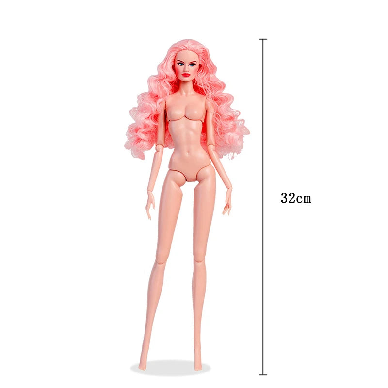 European Fashion Light-Toned 1/6 32cm BJD Doll Naked