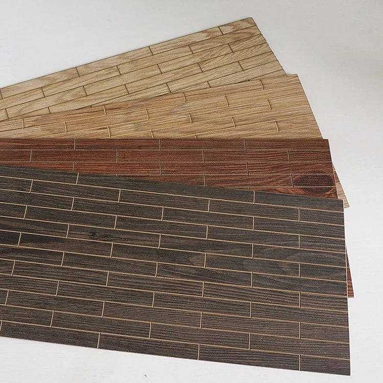 Dollhouse Wood Floor PVC Imitation Wood Board 1/6