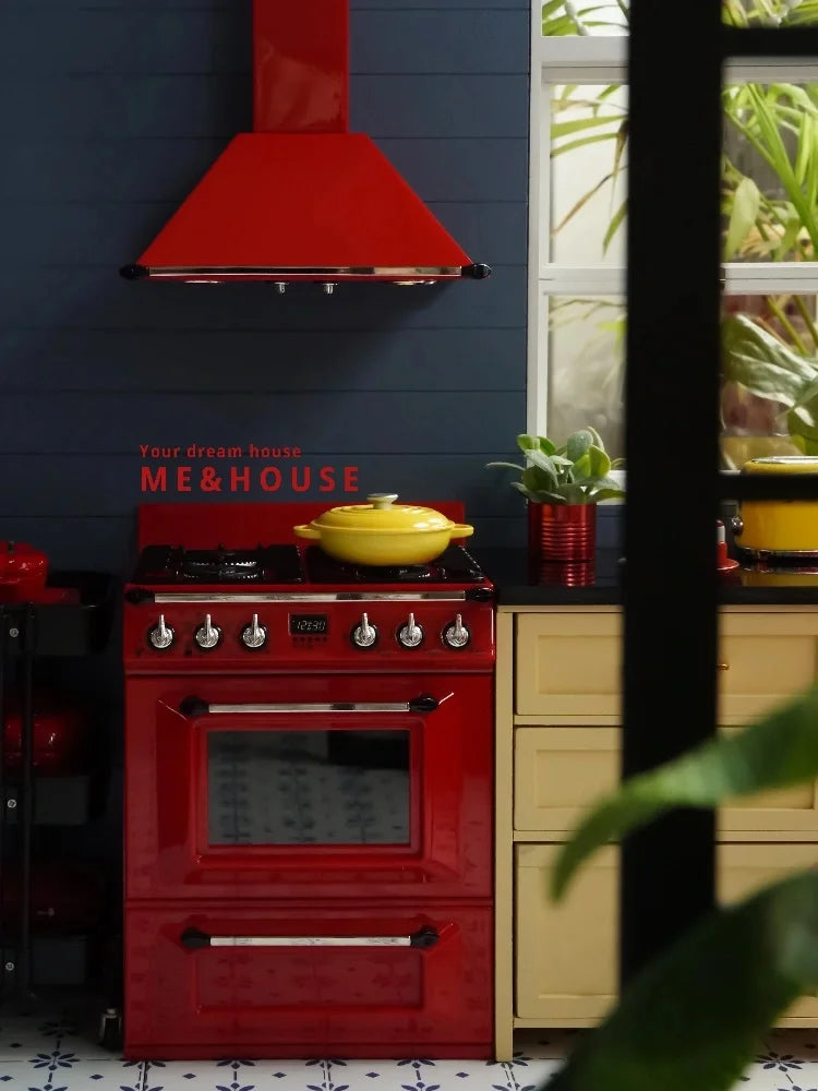 1/6  Kitchen Stove Oven Cooking Bench