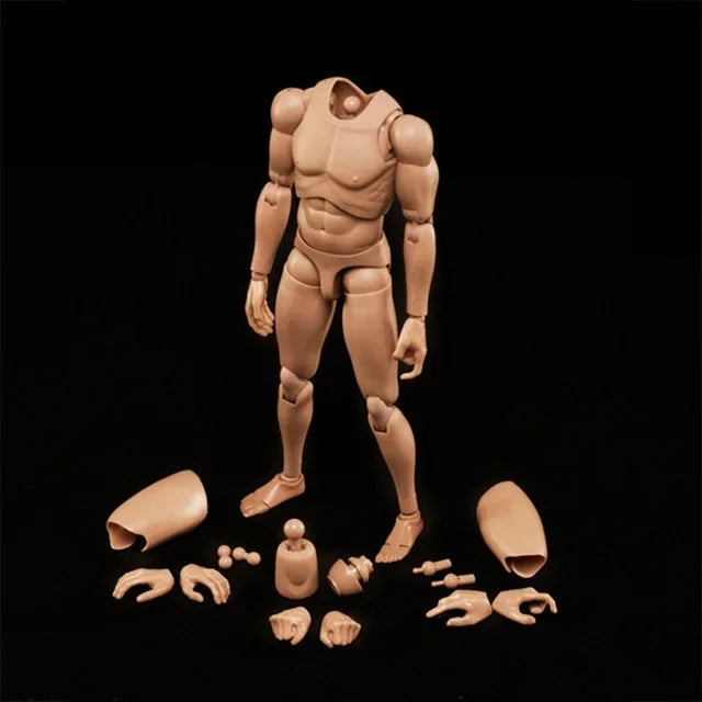 1/6  Europe Skin Male Action Figure Doll 12'' Super Flexible Joint Body - Shop owners choice