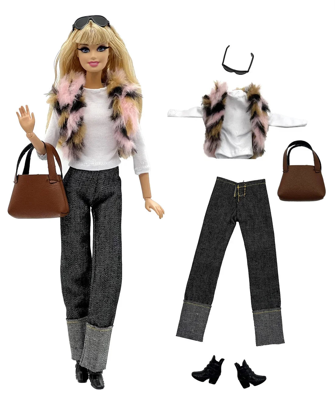 Winter selection  Casual Wear +Shoes for 11.5 Inch 30cm Doll