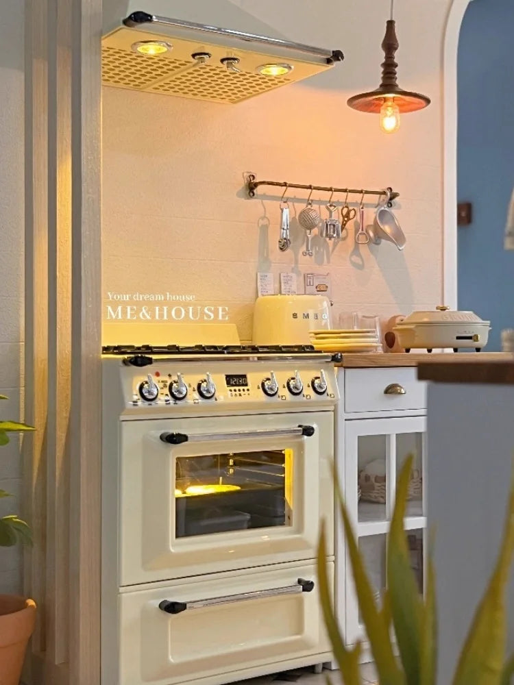 1/6  Kitchen Stove Oven Cooking Bench