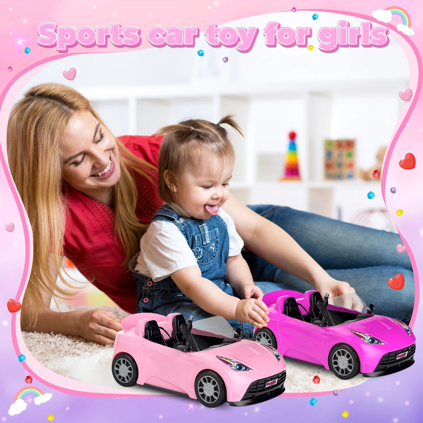 Sports Car Model - Fits 11.5 Inch Doll