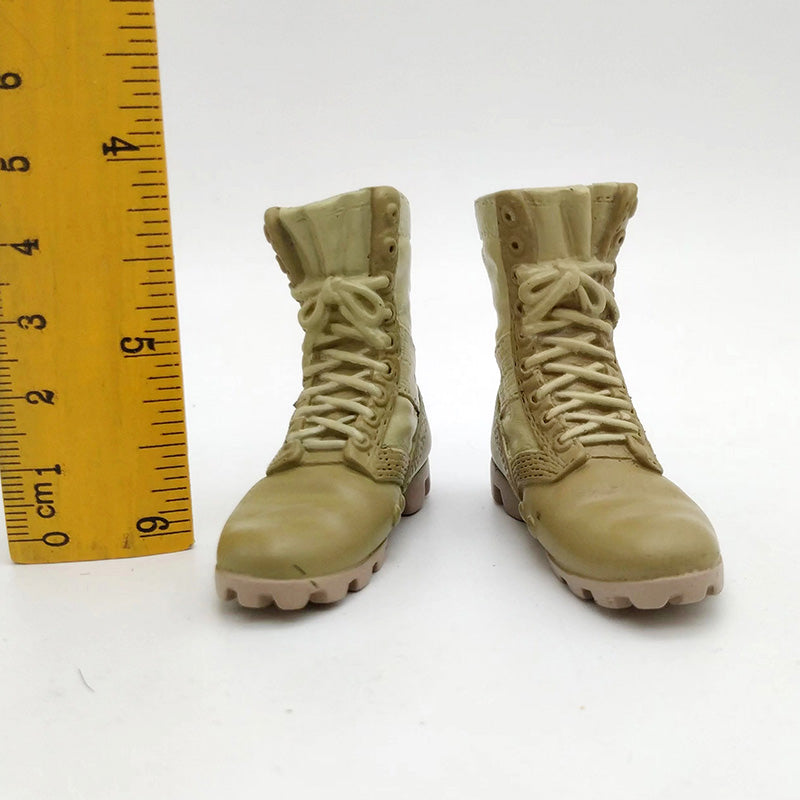 Camo Sand Combat Boots Hollow