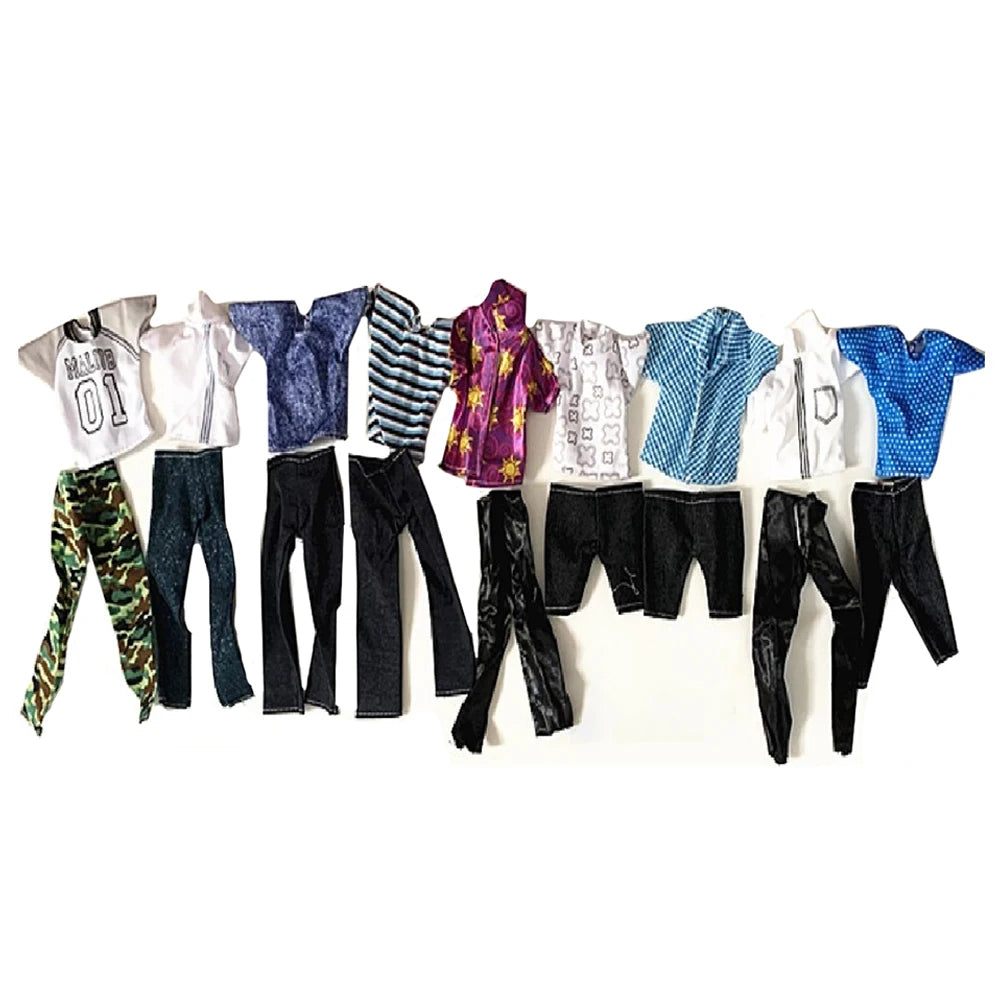 Urban Edge 8pcs Male Doll Clothes Collection