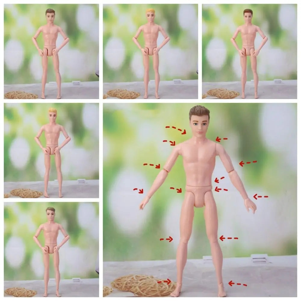 Nude  Moveable Jointed Male Doll 1/6