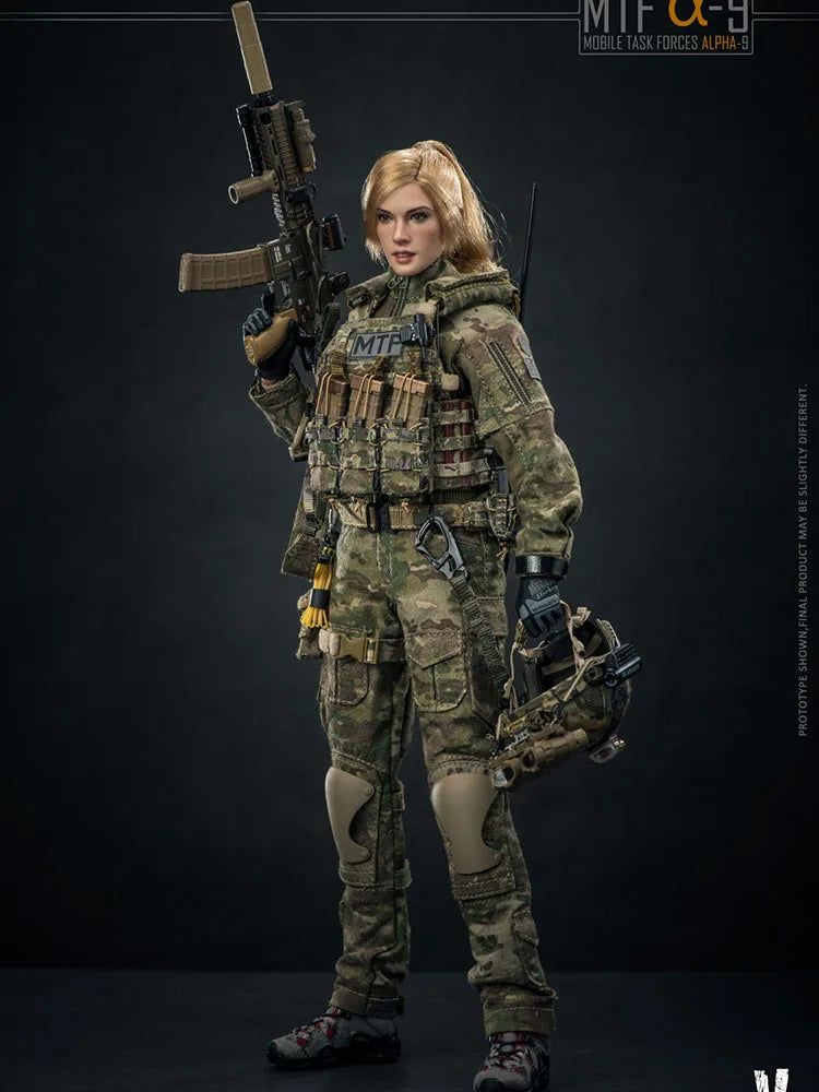 Female Soldier  Alpha-9  Mobile Task Force  12" 1/6