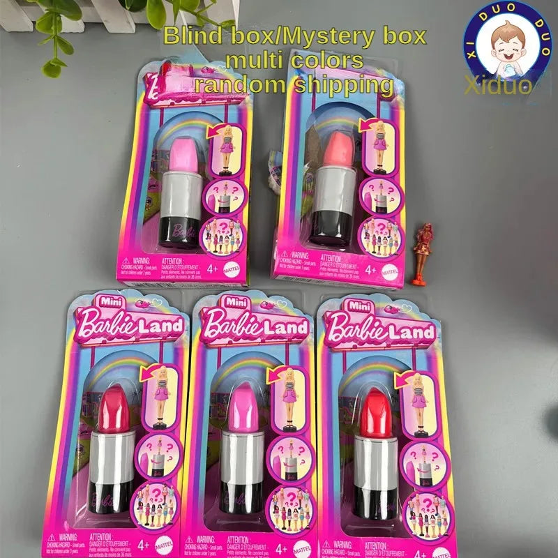 2024 Barbie Doll Miniature Barbie land Lipstick Mystery Surprise Mysterious Box Dolls