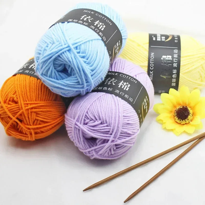 Milk Cotton Yarn 50 Grams/Ball for Knitting