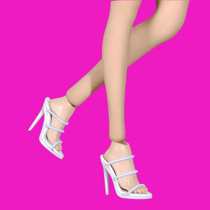 DNA Designer Collection 1 Lace Up High-heeled Shoes Sandals with Chain