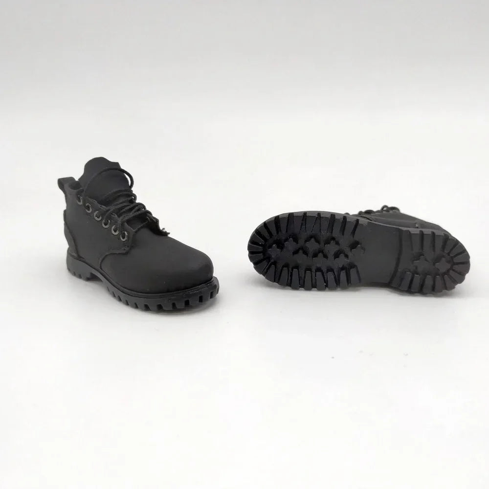 Head Hunters DNA Male Black Trendy Spliced Boots Lace-up Shoes
