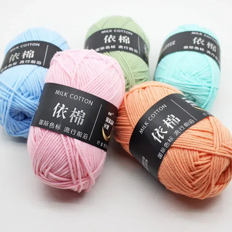 Milk Cotton Yarn 50 Grams/Ball for Knitting