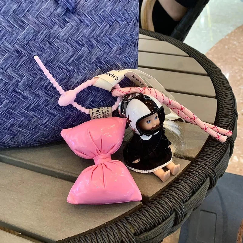 Support my friend Keychain Lanyard Helmet Decorative Accessories